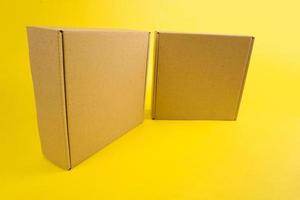 Cardbox with color background photo