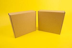 Cardbox with color background photo