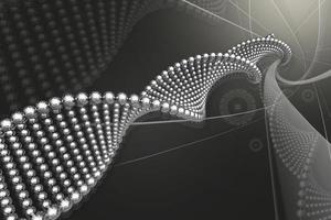 3D multi use DNA In digital color background photo