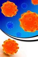 3d multi use Bacteria in color background photo