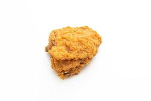 fried chicken on white background photo