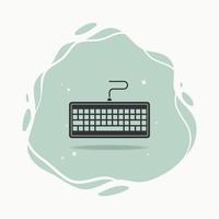 Keyboard icon graphic design vector illustration