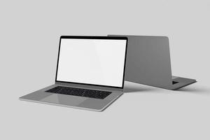 Blank Image Laptop Mockup photo