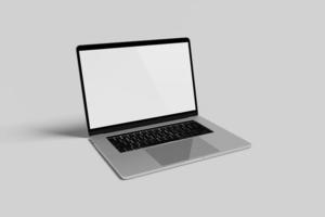 Blank Image Laptop Mockup photo