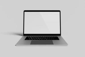 Blank Image Laptop Mockup photo