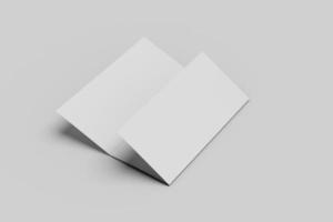 Blank Trifold Brochure Mockup photo