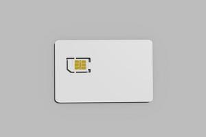 Blank Sim Card Mockup photo