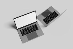 Blank Image Laptop Mockup photo