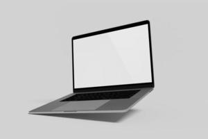 Blank Image Laptop Mockup photo