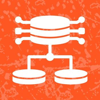 icono de vector de datos estructurados