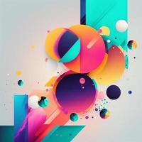 modern clean and minimal abstract colorful background, AI, Generative, Generative AI photo