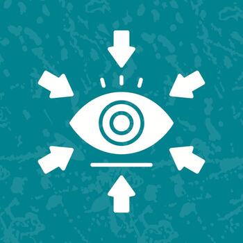 icono de vector de visualización