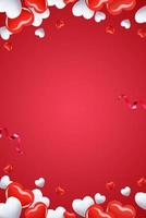 red simple love romantic backgroud photo