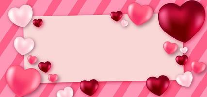 valentines day red pink glossy love background photo