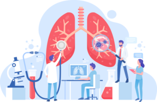 médico de la salud de los pulmones png