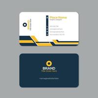 Vector printable editable horizontal and vertical double sided corporate business card template