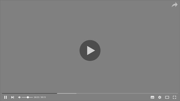 Video player template interface Illustration of pupular app, web or program vector
