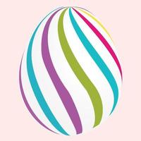 multicolored Easter eggs, Happy Easter with eggs flower for spring Easter day vector