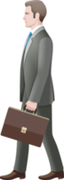 Businessman walking illustration png