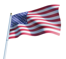 Verenigde Staten van Amerika vlag 3d png