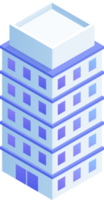 Buildings isometric illustrations png