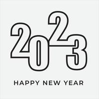 New year 2023 design for banner poster and social media marketing vector