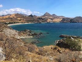 Damnoni bay and beach in Crete, Greece photo