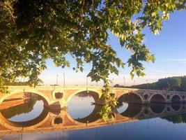 Pont neuf, new bridge in old Toulouse photo