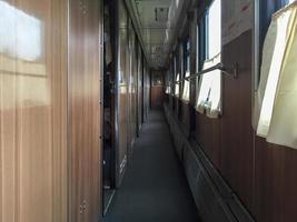Inside old vintage russian train photo