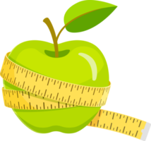 green apple diet food symbol png