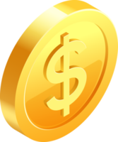 goud munt geld symbool icoon png