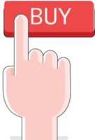 Shopping online button png