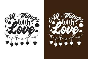 All Things with Love vector