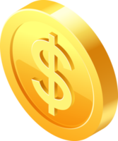 icono de símbolo de dinero de moneda de oro png