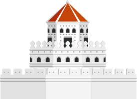 símbolo de la señal del fuerte del castillo png