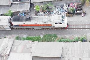 view of the train from above photo