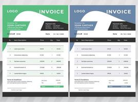 Modern Business Invoice Business Design vector