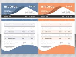 Modern Business Invoice Business Design vector