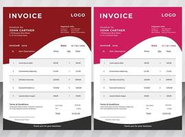 Modern Business Invoice Business Design vector