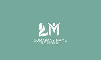 Initial Monogram Letter M L Logo Design Vector Template.