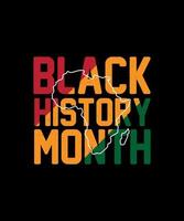 Black history month t shirt design vector