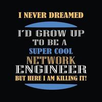 Computer Engineer T-shirt Design vector