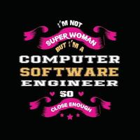 Computer Engineer T-shirt Design vector