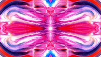 Abstract Colorful Paint Spread Mirror Reflection Fantasy Video