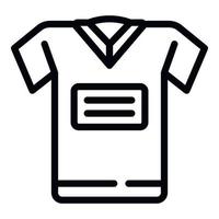 Shirt uniform icon outline vector. Top fashion vector