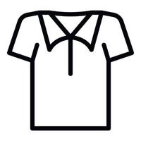 vector de contorno de icono de camiseta. diseño de la camiseta