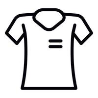 Shirt model icon outline vector. Front short vector