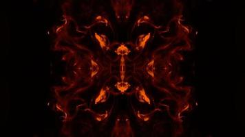 Abstract Smoke Spread Mirror Symmetric Effect video