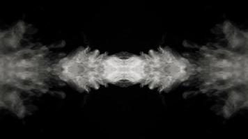 effet symétrique de miroir de propagation de fumée abstraite video