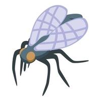 icono de insecto volador vector isométrico. error de biología